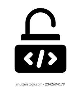 unlock icon for your website, mobile, presentation, and logo design.