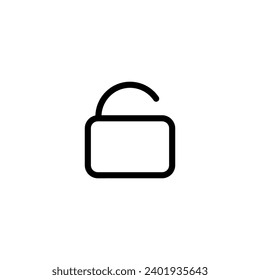 Desbloquear iconos simple vector ilustración perfecta