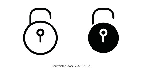 Unlock icons for web ui designs