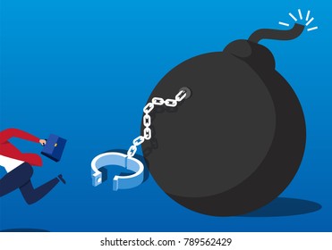 Unlock the iron lock to escape the bomb