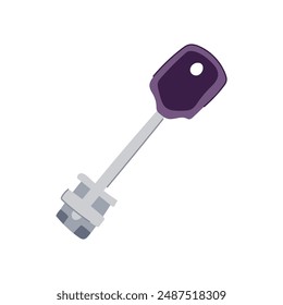 unlock key cartoon. access open, protect closed, shield password unlock key sign. isolated symbol vector illustration