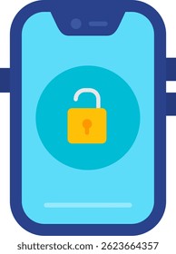 Desbloquear el diseño de ícono de Vector de línea