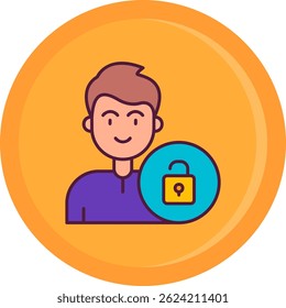 Desbloquear el diseño de ícono de Vector de línea
