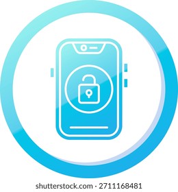 Unlock Line vector Icon Design