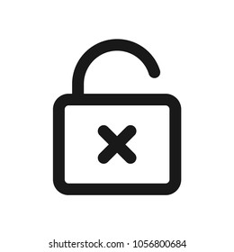 Unlock Lock Icon Stock Vector (Royalty Free) 1056800684 | Shutterstock