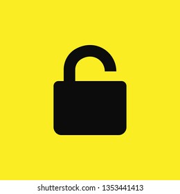 unlock lock icon vector