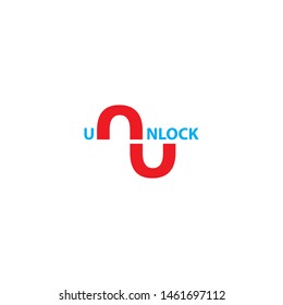 Unlock logo design template. mpdern logo. logo template