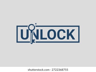 Desbloquear la Plantilla de Vector de diseño de logotipo