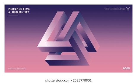 Unlock a New Dimension Abstract Minimalist Geometric Designs with Impossible Shapes 