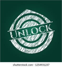 Unlock on chalkboard