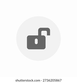unlock pad icon sign vector