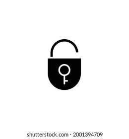 Unlock padlock icon, eps 10