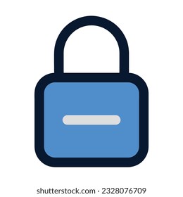 Unlock Padlock Icon. Flat Color icon Design. 