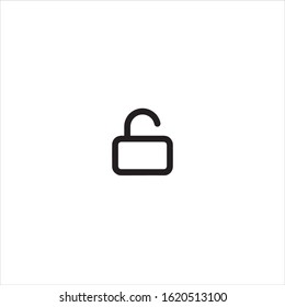 Unlock, padlock icon- vector illustration