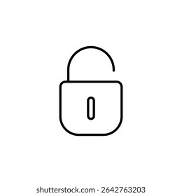 Desbloquear, símbolo de Vector de icono de candado