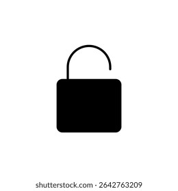 Desbloquear, símbolo de Vector de icono de candado