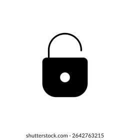 unlock, padlock icon vector symbol