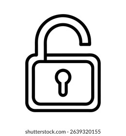Unlock Padlock Vector Security Access Concept