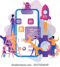 Unlock the power of software mobile app development and IT illustration for your business. Our expert visuals simplify complex app concepts, enhancing user experience and driving engagement