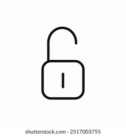 Desbloquear Vector de signo de icono de clave de seguridad