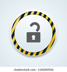 Unlock Safety Sign illustration