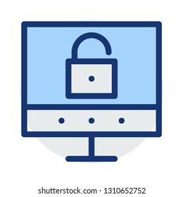 unlock   screen   monitor  