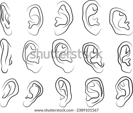 Unlock the secrets of human expression with detailed vector illustrations a guide for artists. Dive into the nuanced world of mouths, ears, and noses, crafted to inspire and elevate artistic endeavors