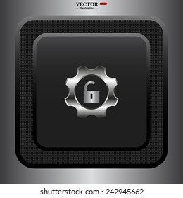 unlock settings , vector illustration, EPS 10