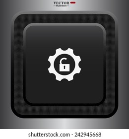 unlock settings , vector illustration, EPS 10