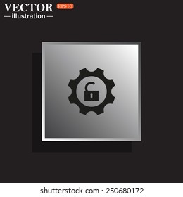 unlock settings , vector illustration, EPS 10