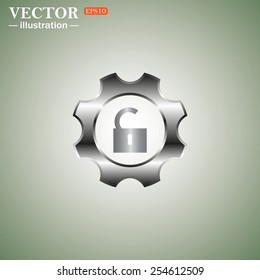 unlock settings , vector illustration, EPS 10