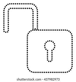 Unlock sign illustration