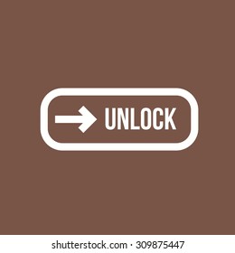 Unlock, slide, touchscreen icon vector image. Can also be used for phone and communication. Suitable for use on web apps, mobile apps and print media.