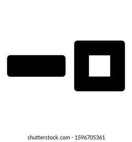 unlock slider left icon isolated sign symbol vector illustration - high quality black style vector icons
