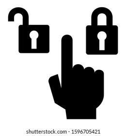 unlock slider left icon isolated sign symbol vector illustration - high quality black style vector icons

