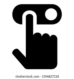unlock slider left icon isolated sign symbol vector illustration - high quality black style vector icons
