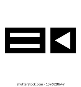unlock slider left icon isolated sign symbol vector illustration - high quality black style vector icons
