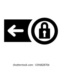 unlock slider left icon isolated sign symbol vector illustration - high quality black style vector icons
