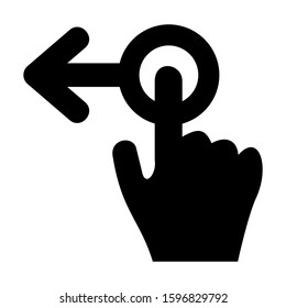 unlock slider left icon isolated sign symbol vector illustration - high quality black style vector icons
