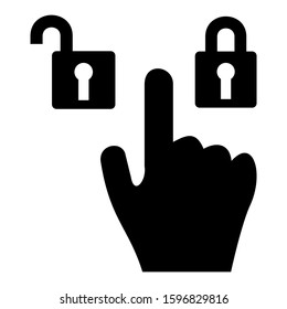 unlock slider left icon isolated sign symbol vector illustration - high quality black style vector icons
