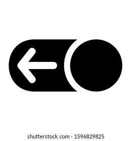 unlock slider left icon isolated sign symbol vector illustration - high quality black style vector icons
