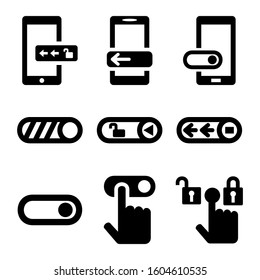 unlock slider left icon isolated sign symbol vector illustration - Collection of high quality black style vector icons
