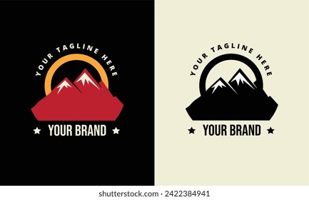 Unlock the spirit of the great outdoors with our stunning vector logo templates. Perfect for adventure brands, outdoor festivals, and recreational facilities. 