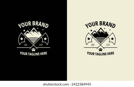 Unlock the spirit of the great outdoors with our stunning vector logo templates. Perfect for adventure brands, outdoor festivals, and recreational facilities. 