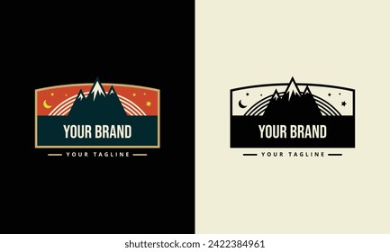 Unlock the spirit of the great outdoors with our stunning vector logo templates. Perfect for adventure brands, outdoor festivals, and recreational facilities. 