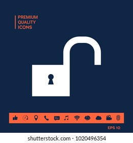 Unlock symbol icon