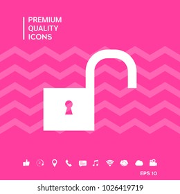 Unlock symbol icon