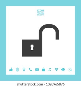 Unlock symbol icon