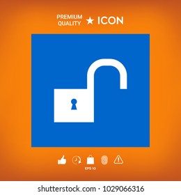 Unlock symbol icon
