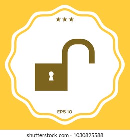 Unlock symbol icon